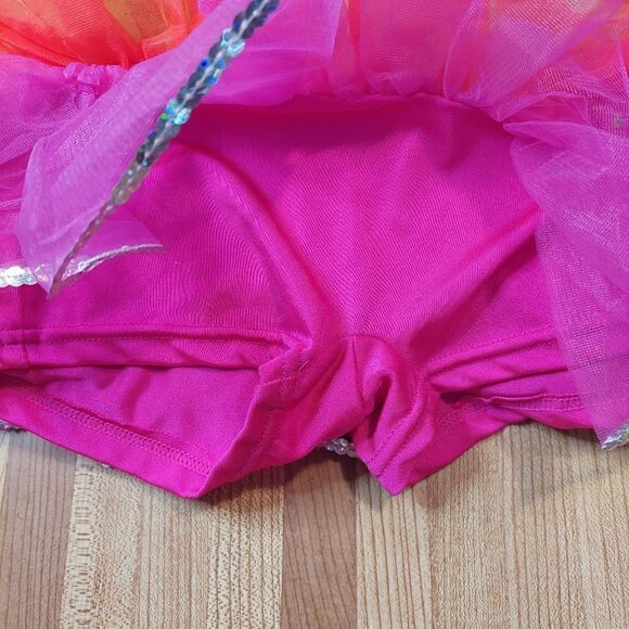 Kids Girls Colorful Dance wear with Sparkle - Picture 6 of 10